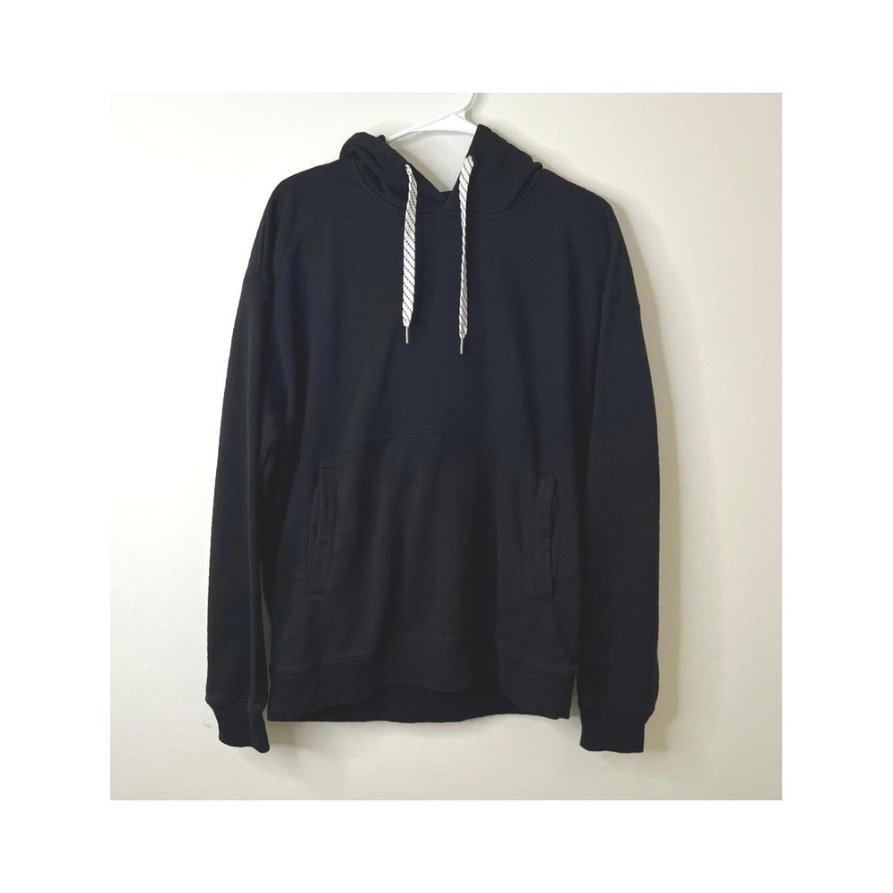 Stoic Hoodie Black Pullover Fleece Drawstring Mens Size M